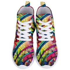 Stained Glass Window Women s Lightweight High Top Sneakers