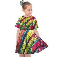 Stained Glass Window Kids  Sailor Dress by Jancukart