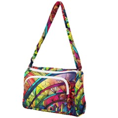 Stained Glass Window Front Pocket Crossbody Bag