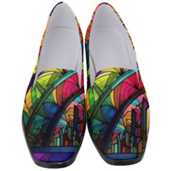 Stained Glass Window Women s Classic Loafer Heels by Jancukart