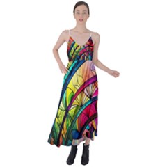 Stained Glass Window Tie Back Maxi Dress