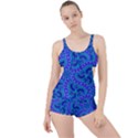 Background Pattern Geometric Boyleg Tankini Set  View1