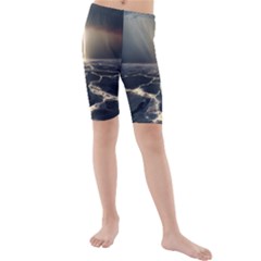 Apocalypse Armageddon Apocalyptic Kids  Mid Length Swim Shorts