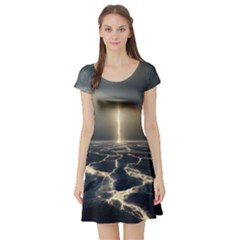 Apocalypse Armageddon Apocalyptic Short Sleeve Skater Dress