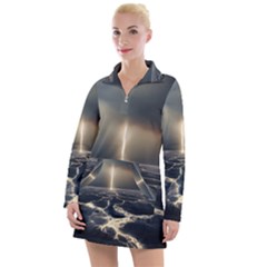 Apocalypse Armageddon Apocalyptic Women s Long Sleeve Casual Dress