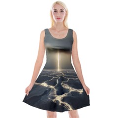 Apocalypse Armageddon Apocalyptic Reversible Velvet Sleeveless Dress by Jancukart