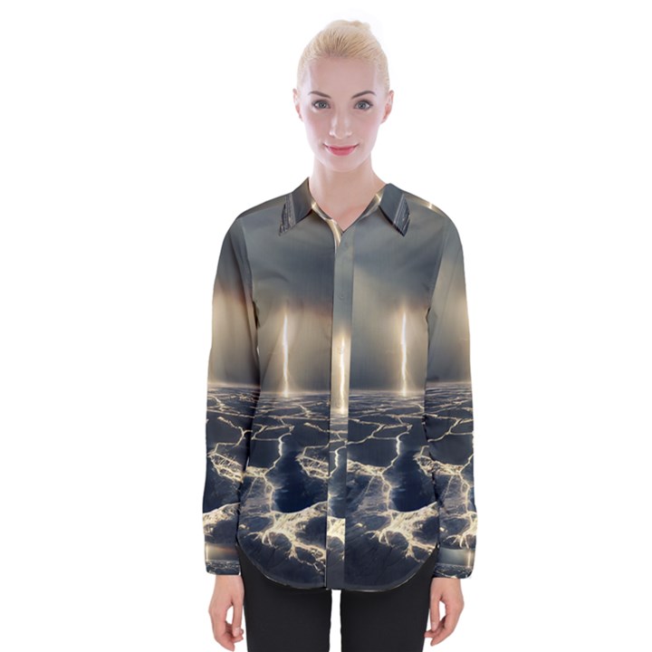 Apocalypse Armageddon Apocalyptic Womens Long Sleeve Shirt