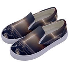 Apocalypse Armageddon Apocalyptic Kids  Canvas Slip Ons