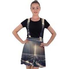 Apocalypse Armageddon Apocalyptic Velvet Suspender Skater Skirt