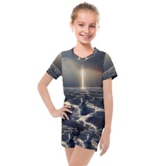 Apocalypse Armageddon Apocalyptic Kids  Mesh Tee And Shorts Set