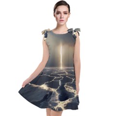 Apocalypse Armageddon Apocalyptic Tie Up Tunic Dress by Jancukart