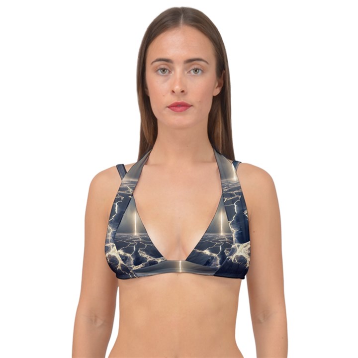 Apocalypse Armageddon Apocalyptic Double Strap Halter Bikini Top