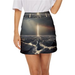 Apocalypse Armageddon Apocalyptic Mini Front Wrap Skirt