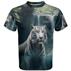 Tiger White Tiger Nature Forest Men s Cotton Tee