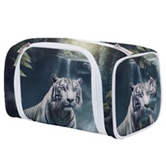 Tiger White Tiger Nature Forest Toiletries Pouch