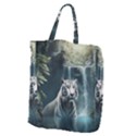 Tiger White Tiger Nature Forest Giant Grocery Tote View2