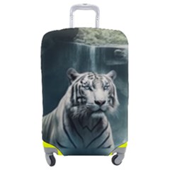 Tiger White Tiger Nature Forest Luggage Cover (medium) by Jancukart