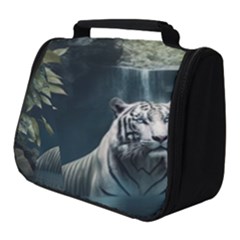 Tiger White Tiger Nature Forest Full Print Travel Pouch (small)