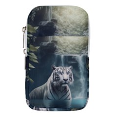 Tiger White Tiger Nature Forest Waist Pouch (large)