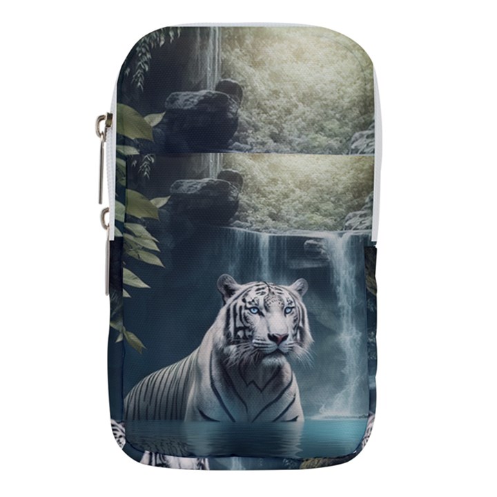 Tiger White Tiger Nature Forest Waist Pouch (Large)