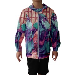 Fantasy Magic Magical Wizard Kids  Hooded Windbreaker