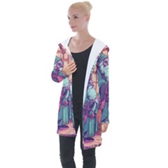 Fantasy Magic Magical Wizard Longline Hooded Cardigan