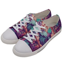 Fantasy Magic Magical Wizard Women s Low Top Canvas Sneakers by Jancukart