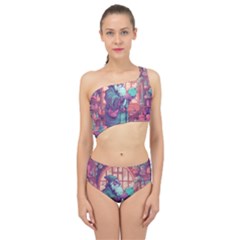 Fantasy Magic Magical Wizard Spliced Up Two Piece Swimsuit