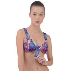 Fantasy Magic Magical Wizard Front Tie Bikini Top