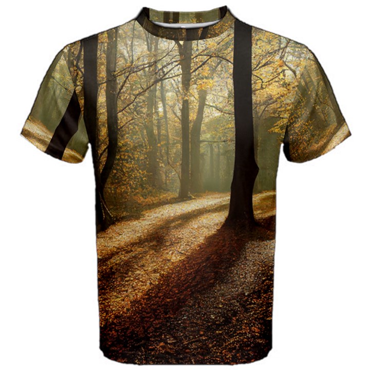 Autumn Nature Woodland Woods Trees Men s Cotton Tee