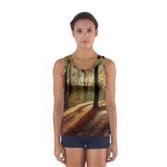 Autumn Nature Woodland Woods Trees Sport Tank Top 