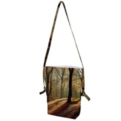 Autumn Nature Woodland Woods Trees Folding Shoulder Bag by Jancukart