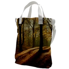 Autumn Nature Woodland Woods Trees Canvas Messenger Bag