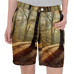 Autumn Nature Woodland Woods Trees Pocket Shorts