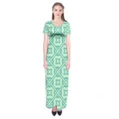 Pattern 9 Short Sleeve Maxi Dress by GardenOfOphir