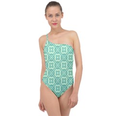 Pattern 9 Classic One Shoulder Swimsuit by GardenOfOphir