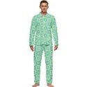 Pattern 9 Men s Long Sleeve Velvet Pocket Pajamas Set View1