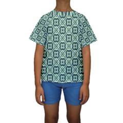 Pattern 8 Kids  Short Sleeve Swimwear by GardenOfOphir