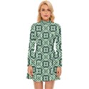 Pattern 8 Long Sleeve Velour Longline Dress View1