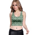 Sophisticated Pattern Racer Back Crop Top View1