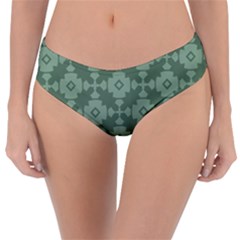 Sophisticated Pattern Reversible Classic Bikini Bottoms by GardenOfOphir