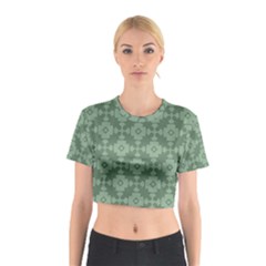 Sophisticated Pattern Cotton Crop Top by GardenOfOphir