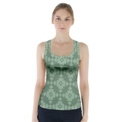 Sophisticated Pattern Racer Back Sports Top by GardenOfOphir