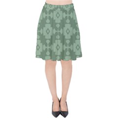 Sophisticated Pattern Velvet High Waist Skirt by GardenOfOphir