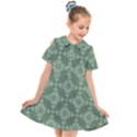 Sophisticated Pattern Kids  Short Sleeve Shirt Dress View1