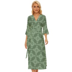 Sophisticated Pattern Midsummer Wrap Dress by GardenOfOphir