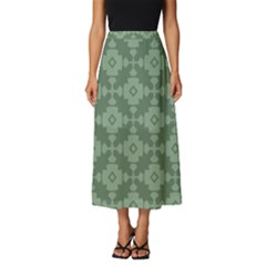 Sophisticated Pattern Classic Midi Chiffon Skirt by GardenOfOphir