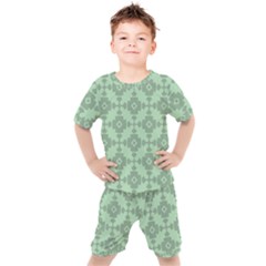 Pattern Kids  Tee And Shorts Set by GardenOfOphir