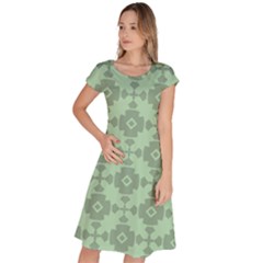 Pattern Classic Short Sleeve Dress by GardenOfOphir