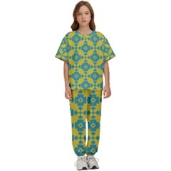 Pattern 4 Kids  Tee And Pants Sports Set by GardenOfOphir